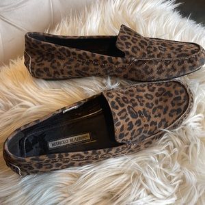 Manolo Blahnik Animal Print Cheetah loafers Flats